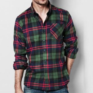 Fardo de camisa franela de hombre premium