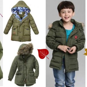 Fardo de parkas de niño premium